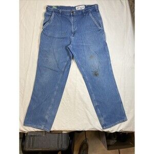 Carhartt Jeans Mens 34x30 Blue Carpenter B27  Workwear Denim